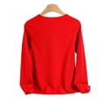 thumbnail image 6 of Women's Plus Size thermal Underwear Top Fleece Lined V Neck Long Sleeve Warm Base Layer Shirt Soft Comfy Cold Weather Top for Loungewear Daily Wear Red, 6 of 7