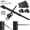 20, variant on 10 Pair 1/8" Black Cable Railing Kit T316 Stainless Steel Hardware for 2"x2" 4"x4" Wood Deck Stairs