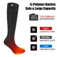 thumbnail image 2 of Snow Deer Electric Heated Socks,7.4V 2200mAh Battery Powered Cold Weather Upgraded Rechargeable Heat Socks for Men Women,Outdoor Riding Camping Hiking Motorcycle Skiing Warm Winter Socks, 2 of 9