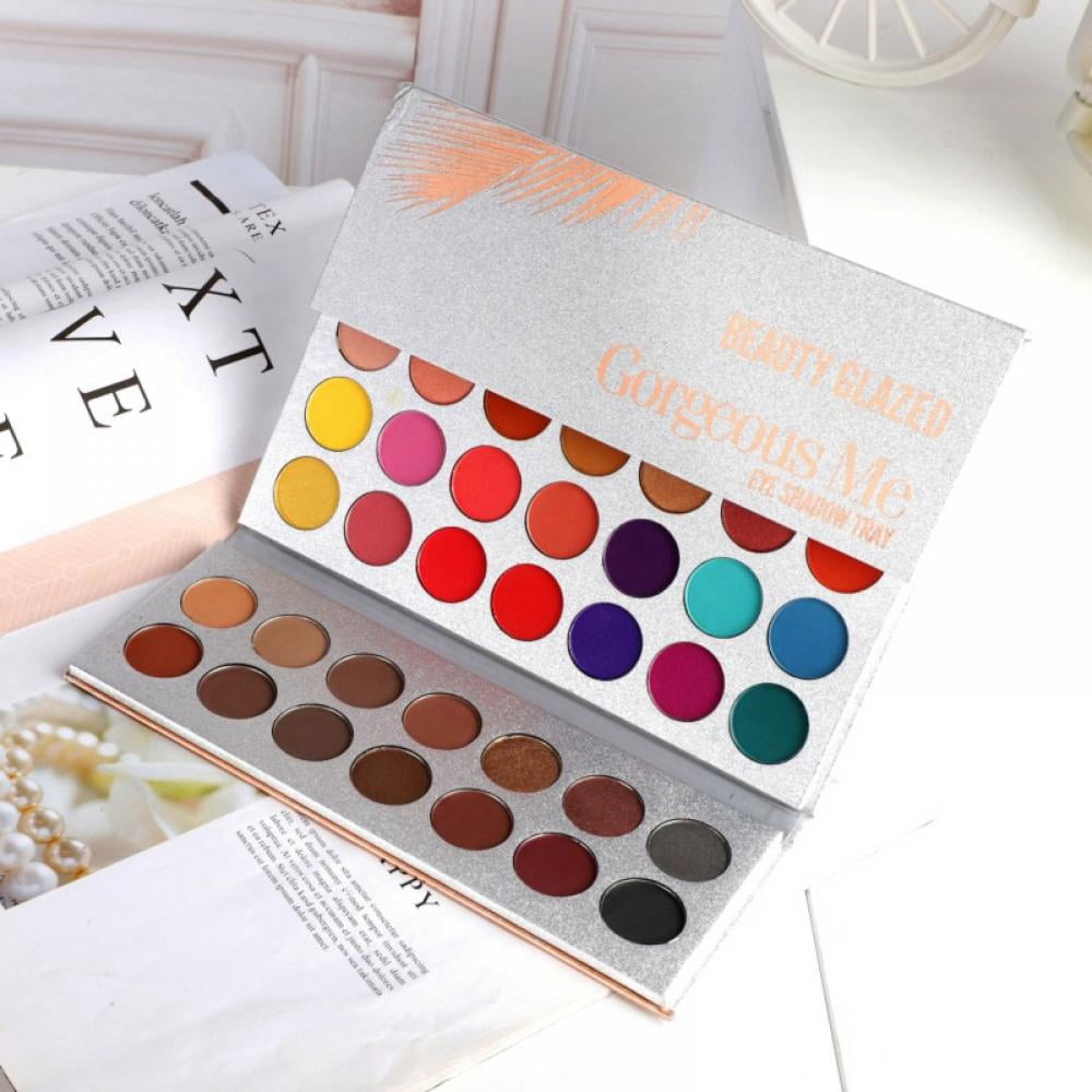 Pretty All Set Eyeshadow Palette Holiday Gift Set 63 Colors Makeup Kit Matte Shimmer Eye Shadow Highlighters Contour Blush Powder All In One Makeup Pallet