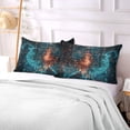 thumbnail image 5 of Digital Map Plush Pillow Cases Standard Size Ultra Soft Warm Pillowcases with Zipper 20"x26", 5 of 9
