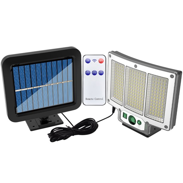 Lámpara de pared dividida Solar LED IP65 impermeable movimiento inteligente Sensor luz remota
