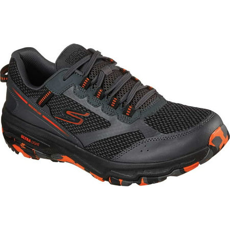 Skechers Men's GOrun Altitude-Performance Running & Hiking Trail Running Sneaker, Charcoal/Orange/Black, 10