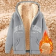 thumbnail image 4 of Los Angeles Hoodie Fall Winter Fleece Lined Zip Up Hoodies Pockets Streetwear Hooded Sweatshirt Hoodie Women Jacket, 4 of 6