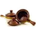 Free Shipping! Kook 4-Piece French Onion Soup Crock Ceramic Bowl with