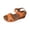 Orange, variant on YgkuHd Women's Casual Wedge Sandals Fish Mouth Open Toe Buckle Forefoot Strap Adjustable Ankle Strap Chunky Heel Black,5.5