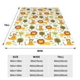 Zufioo Tiger Lion Fleece Blanket Queen Size,Plush Bed Blanket,Ultra