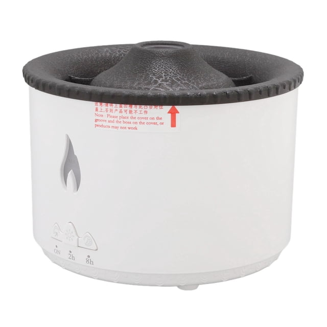 Humidificador Difusor de Aire de Llama, Difusor de Aceite esencial Con Luz de Llama, Tanque de Agua de Gran Capacidad, Humidificador de Humo Atomizador para el Hogar