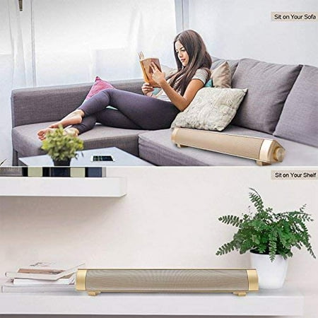 Sound Bar Wireless Subwoofer Bluetooth Speaker Stereo Super Bass TV PC lp-08