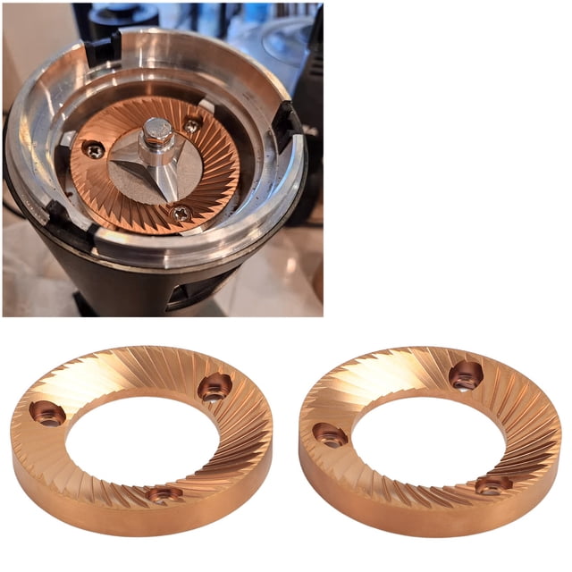 Coffee Grinding Blade, Multi Purpose Coffee Grinder Flat Burr 2PCS Steel 64mm for E37J