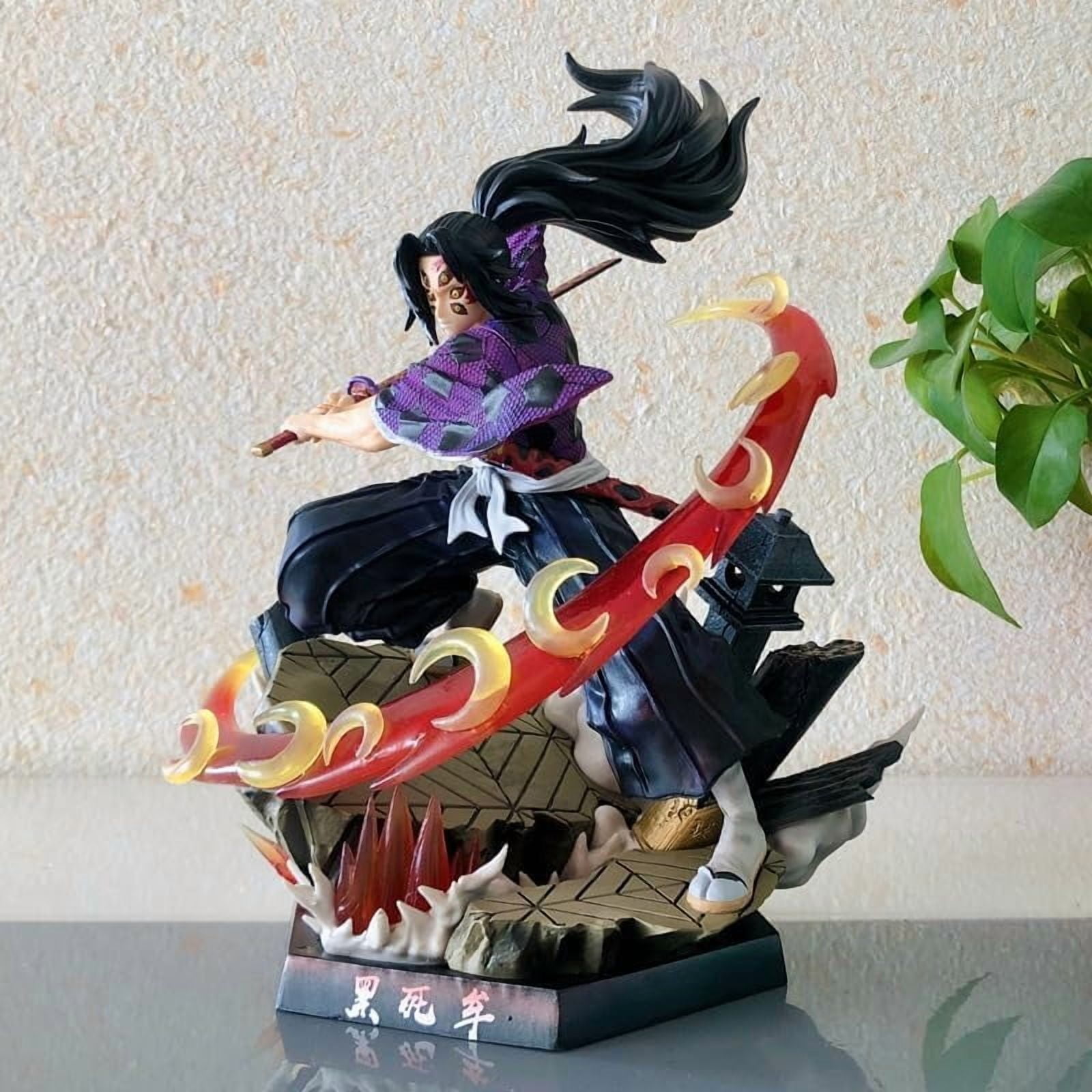 Kokushibo Figures, Kokushibo Swinging Sword Figure Statue 26cm/10.2inch PVC Figurine Cosplay Action Figures Model Collectible Anime Fans Gift