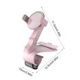 thumbnail image 4 of Ruiboury Car Phone Holder Center Console Anti-slip Mobile Phone Bracket Cradle with Number Display Plate, Pink, 4 of 9