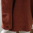 thumbnail image 3 of 32 Degrees Heat Ladies' Size XS/S Sherpa Cozy Shirt Jacket, Red Wood, 3 of 5
