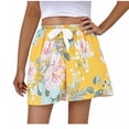 thumbnail image 5 of Haivin Womens Fashionable Solid Color Casual Home Elastic Waist Five-Point Pants Pajama Shorts, 5 of 5