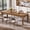 Brown, variant on Finmind 78.74-inch Long Solid Wood Dining Table for 6-8, Farmhouse Kitchen Table with Simple yet Sturdy Legs, for Kitchen, Living Room, Brown