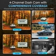 thumbnail image 3 of Rexing L4-2K 4 Channel Dash Cam 2K Front Resolution & 1080p All-Around with Wi-Fi & GPS, 3 of 9