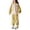 Yellow, variant on Girls Sweatpants Set 2 Piece Outfits Quarter Zip Lapel Collar Pullover Kids Sweatshirt Teen Sweatpants Athletic Clothing Set