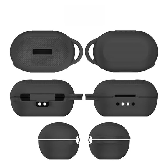 Silicone Protective Case for Raycon Everyday Classic Earbuds, Shockproof Dustproof Cover with Carabiner Hook, Anti-Scratch Headphone Shell