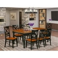 thumbnail image 2 of Pemberly Row 9-piece Wood Table and Dining Chairs in Black/Cherry, 2 of 6