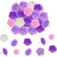 thumbnail image 1 of Chinchetas de resina con forma de rosa y flores en caja con degradado, tachuelas para prensar, tablero de corcho, 1 of 5