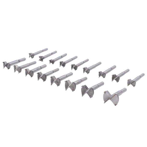 Brocas Forstner, Juego De Brocas Para Carpintería De 15-40 Mm, Acero Al Carbono Eficiente Con Caja De Plástico Para Entusiastas Del Bricolaje Para Aglomerado Para Perforar