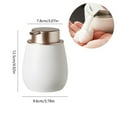 thumbnail image 2 of Bathroom Soap Dispenser Ceramic Foaming Soap Dispenser with Rose Gold Pump Refillable Lotion Dish, 2 of 7