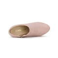 thumbnail image 4 of Unique Bargains Women's Solid Color Rounded Toe Block Heel Ankle Booties, 4 of 7
