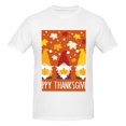 thumbnail image 4 of Bingfone Happy Thanksgiving Three Gnomes Men'S Loose Fit Short-Sleeve Pocket T-Shirt, 4 of 7