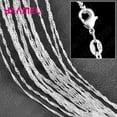 thumbnail image 6 of 10PCS Wholesale Pure 925 Sterling Silver Charm Link Chain Necklace Jewelry with Strong Smooth Lobster Clasps 16-30 Inches FJH, 6 of 7