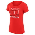 thumbnail image 2 of Women's G-III 4Her by Carl Banks Red Houston Rockets Super-Slim Fit Lightweight Team Name Collage Graphic T-Shirt, 2 of 3