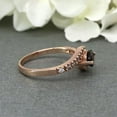 thumbnail image 4 of HeartsAndYou 1ct Natural Red Garnet Accents Solitaire Engagement Ring 14k SOLID Rose Gold, 4 of 9