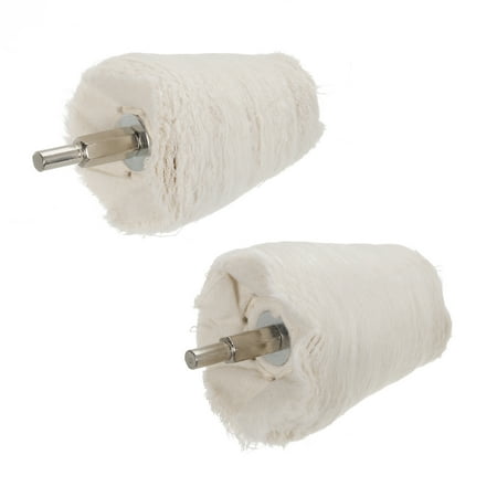 

Uxcell Cotton Buffing Wheel Set 2.3 x 1.7 /2 x 1.4 Diameter Cone Shape with 1/4 Shank Polishing Wheel 2in1 Set