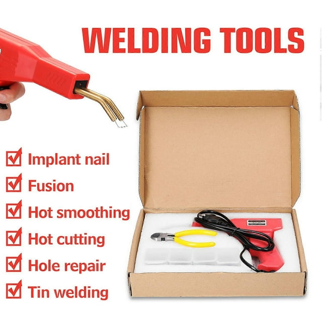 Handy Plastics Welders Garage Tools Hot Staplers Machine Staple PVC Repairing Machine Car Bumpers Repairing Stapler Welding Tool