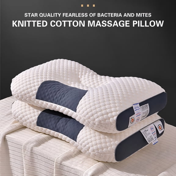 XIRQI Pain Relief Cervical Pillow for Neck and Shoulder Support,Contoured Orthopedic Pillow,Adjustable Memory Foam Sweet Sleeping,Odorless Ergonomic Contour Neck,For Side Back Stomach Sleeper