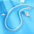 thumbnail image 4 of EcoNesxp Collier de Perles Rond Blanc pour Hommes et Femmes, 4 of 5