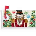 thumbnail image 2 of Merry Christmas Nutcracker Christmas Tree Decoration Mailbox Cover With Magnetic Strip Winter Holiday Mailbox Wraps Post Letter Box Cover Standard Size 21" X 18" for Garden Outdoor Yard Decor, 2 of 6
