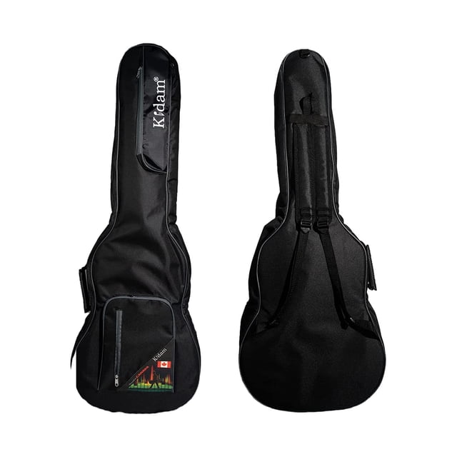 Estuche para bajo eléctrico, Funda para bajo eléctrico con tirantes y asa con goma para su fácil transporte, Gig bag, guitar case para trasporte y protección Kidam Bordes Grises