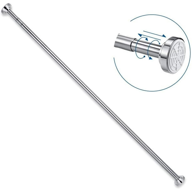 Stainless Steel Telescopic Rod 150 Cm-260 Cm Extendable, Shower