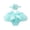 Light Blue, variant on Holiday Print Thong Panties for Women - Plus Size Holiday Themed Briefs, Soft Stretch Nylon Base Layer for Festive Daily Wear