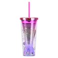 thumbnail image 2 of Vaso Glamour, vaso aislado, tazas de , botella de té, vaso de íris de doble pared para viaje, coche, , , té, Latte, reutilizable, Estilo B DYNWAVEMX Vaso de glamour, 2 of 8