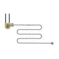thumbnail image 3 of Uxcell 20inch Fan Light Switch with Chrome Pull Chain Chrome White 2 sets, 3 of 5