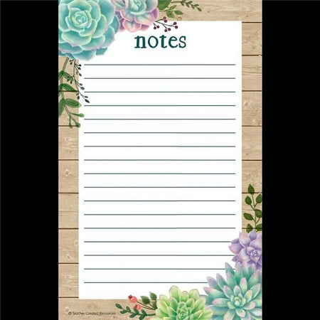 Teacher Created Resources TCR8595BN Rustic Bloom Notepad - 6 Piece