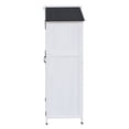 thumbnail image 7 of Christopher Knight Home Fir Wood Outdoor Storage Shed with Double Doors, Garden Tool Organizer, White, 7 of 7
