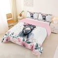 thumbnail image 2 of Erosebridal Farm Animals Donkey Full Size Comforter Sets,Rustic Flowers Bedding Sets For Men Women, Reversible 3-Piece, 2 of 7