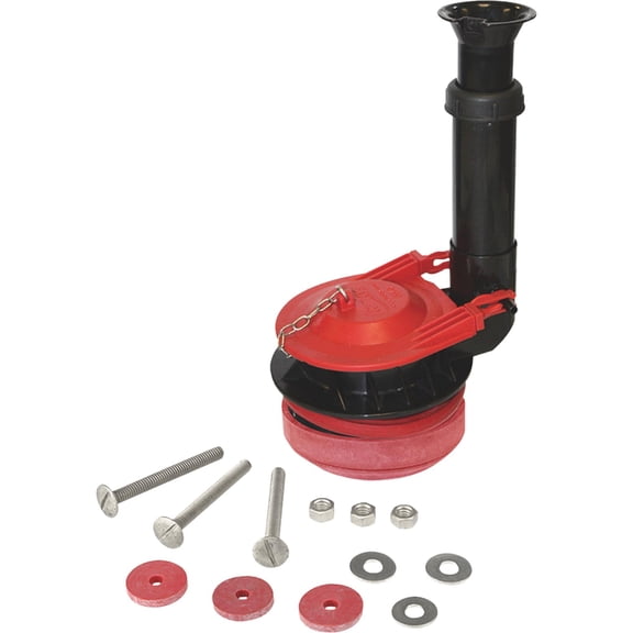 Korky 5030BP Universal Toilet Flush Valve, Flapper and Tank to Bowl Gasket Kit - Includes Most Universal Large 3-inch Flapper - Easy to install - A