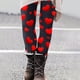 thumbnail image 4 of TaTaai Valentine's Day Heart Print Elastic Breathable Women High Waisted Tight Yoga Leggings Non-see-through Gym Workout Activewear Casual Daily Full Length Pants Gift, 4 of 7
