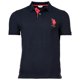 thumbnail image 1 of U.S. POLO ASSN. Polo para hombre - Kory, básico, piqué, logotipo, aplique, algodón Azul marino L (Large), 1 of 4