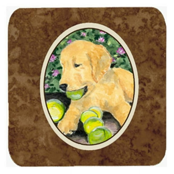 Golden Retriever Foam Coasters, Set - 4