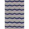 thumbnail image 1 of HomeRoots 354008 3 ft. 3 in. x 5 ft. 3 in. Wool Putty & Indigo Area Rug, 1 of 1