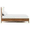 thumbnail image 4 of Furniture of America Erik Adult Queen Boucle Fabric and Solid Wood Mattress Ready Bed, Walnut, 4 of 10